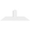 Ekena Millwork Portland Architectural Grade PVC Gable Bracket, 48"W x 18"H x 6"D x 6"F, 9/12 Pitch GBP048X18X0606POR00 - alternate 2